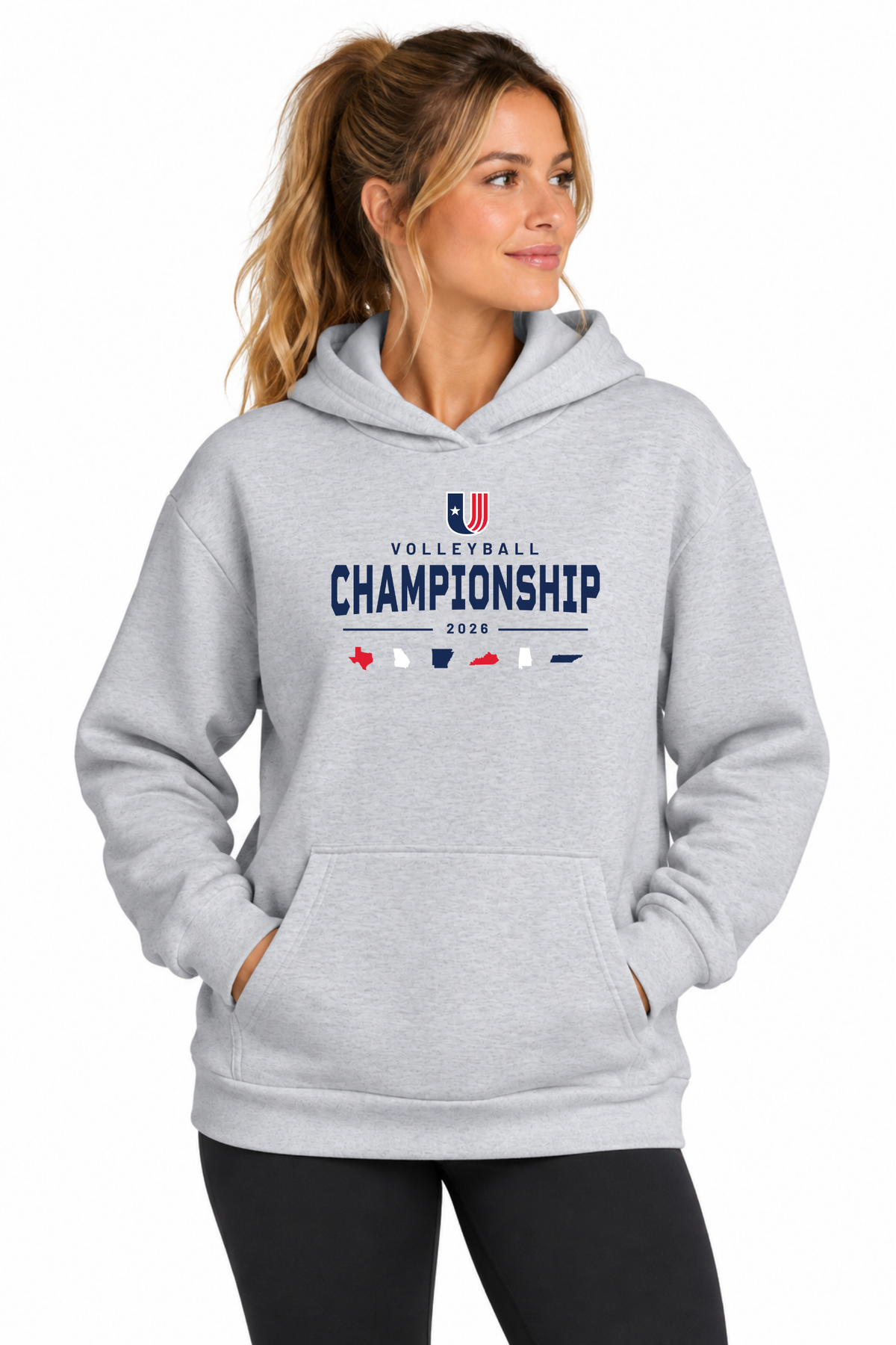 Volleyball States Hooded Sweatshirt