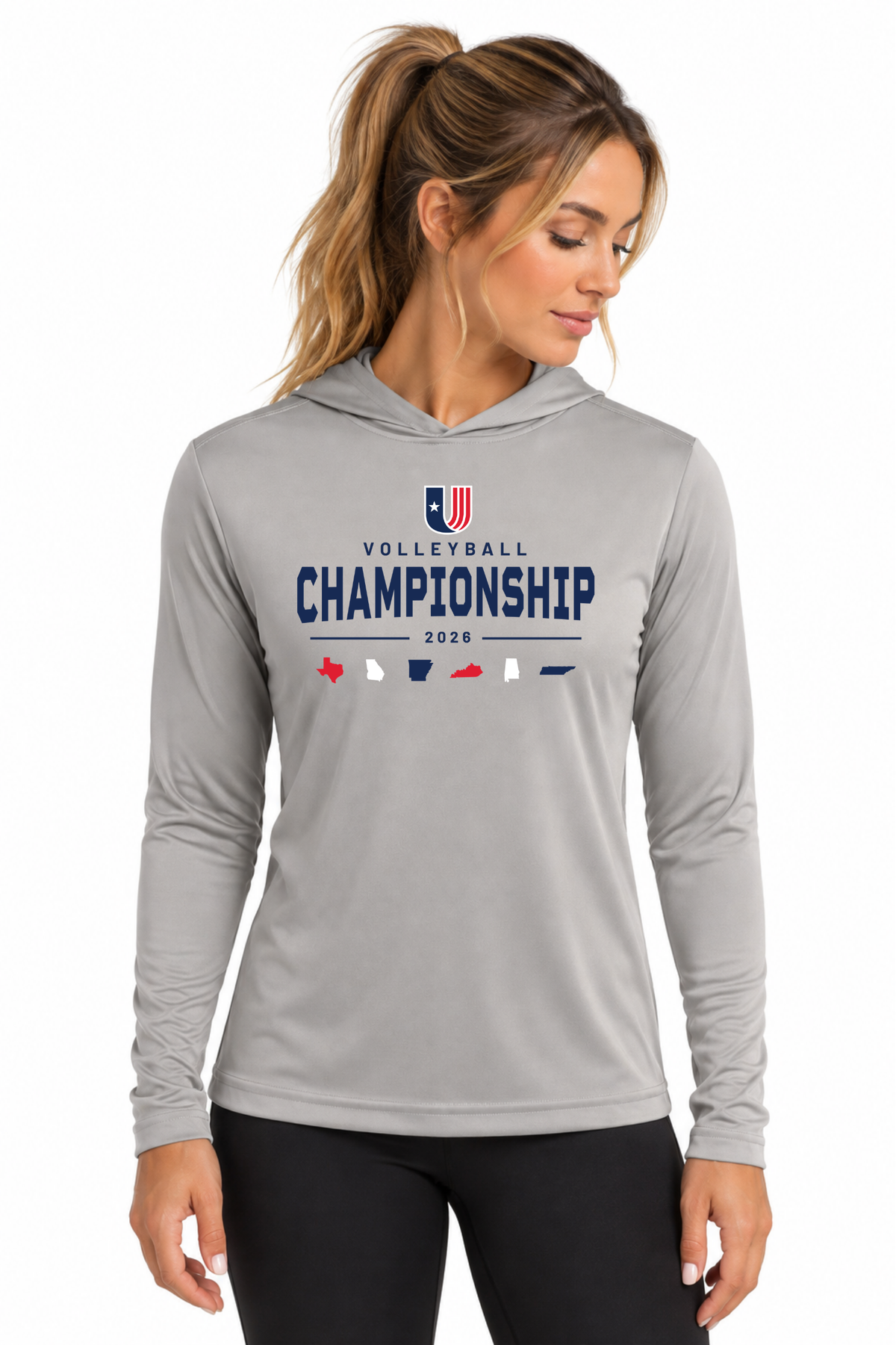 Volleyball Lightweight Hooded Pullover – States Edition