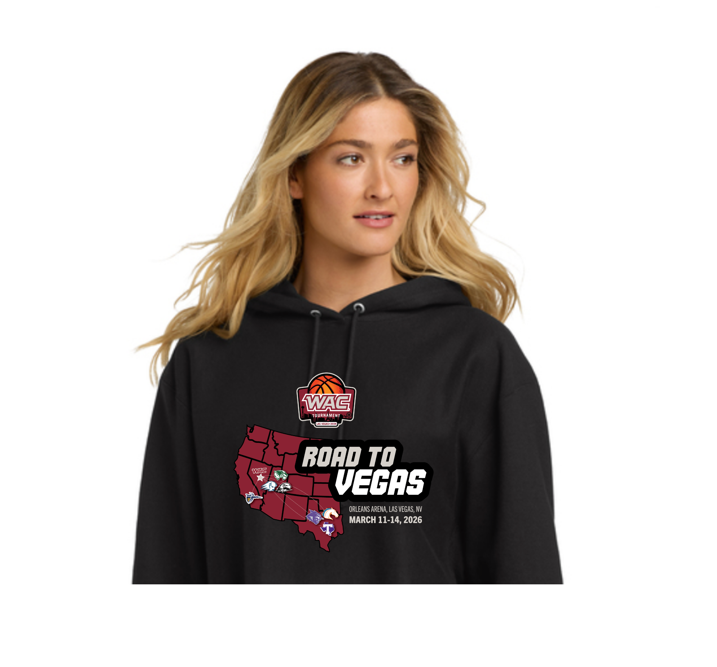 Men's and Women's Basketball Tournament "Road to Vegas" Hooded Sweatshirt